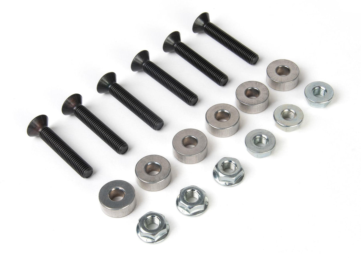 Sprocket Bolt Kit 1/4", Spacers & Flange Nuts, Junior Sprint