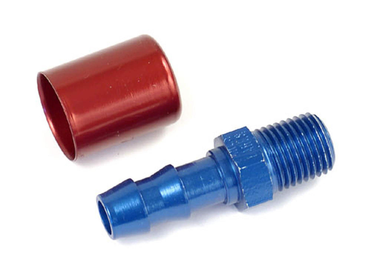 Super Stock 1/4" NPT to 3/8" (-6) Straight Fitting