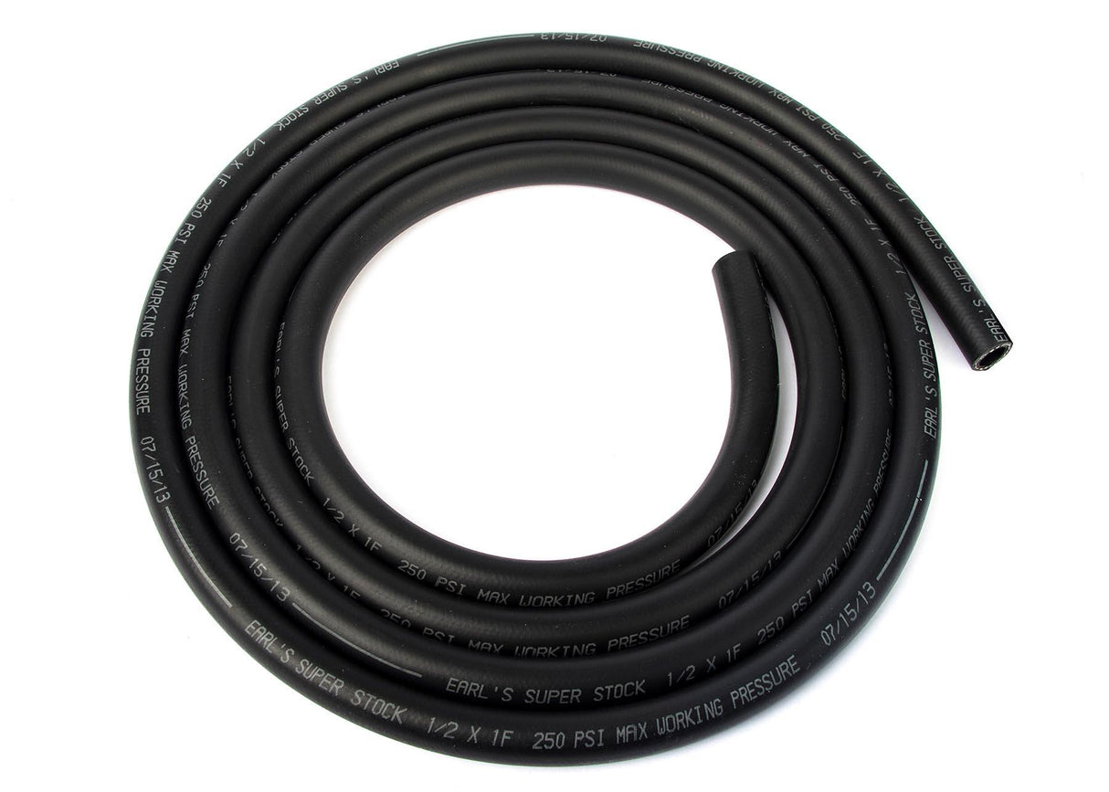 1/2" I.D. (-8) Super Stock Hose (per foot), Black