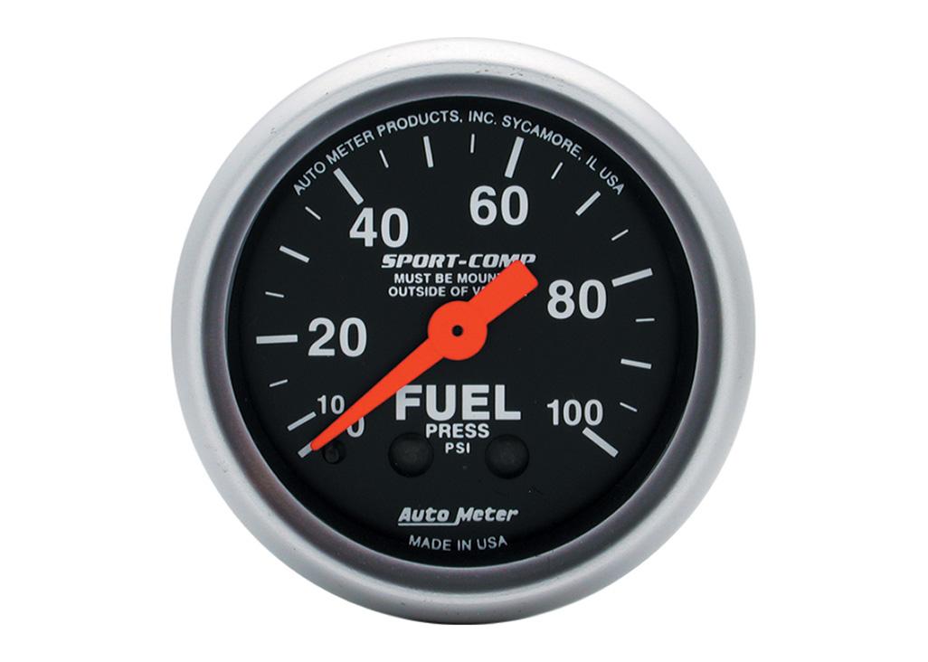 Autometer Fuel Pressure Gauge for Fuel Injection