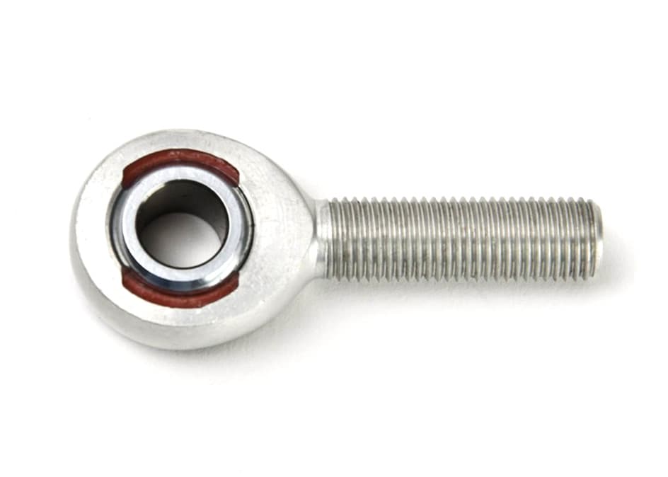 Aluminum 3/8" Male Right Rod End, Black