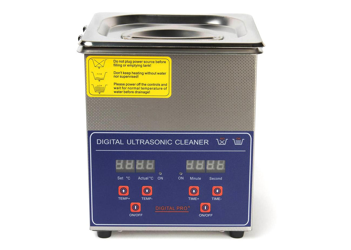 Industrial 2 Liter Ultrasonic Cleaner, Heated Tank