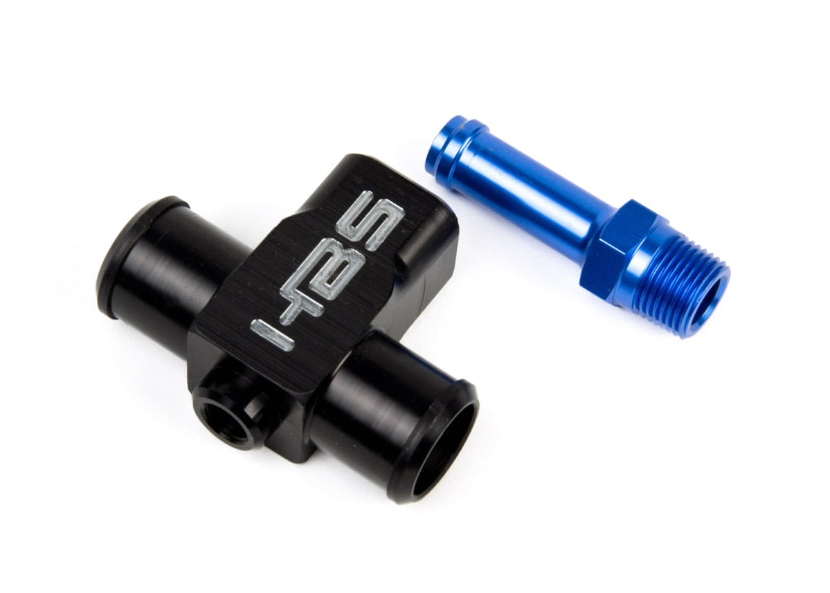 3/8" Barb for Oil Cooler and a Mychron/Acewell Water Temperature sensor (M10 x 1.00)