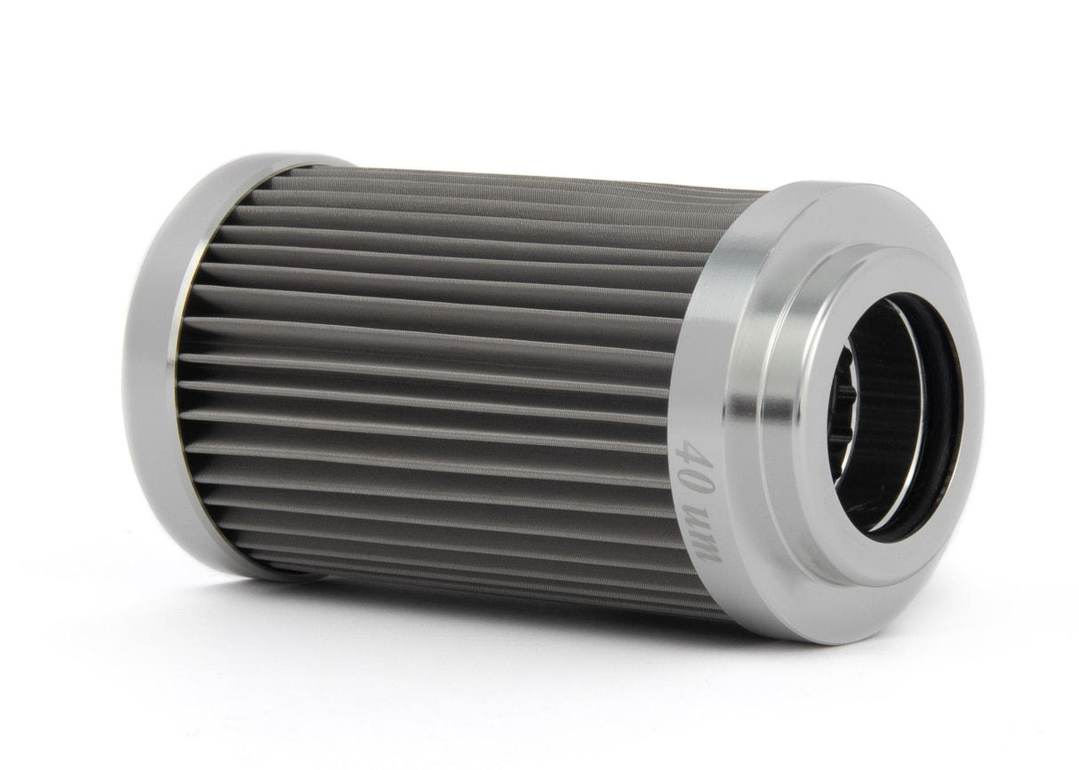 Short Element, 40 micron Pro Fuel Filter, Full Stainless Steel, Methanol Compatible