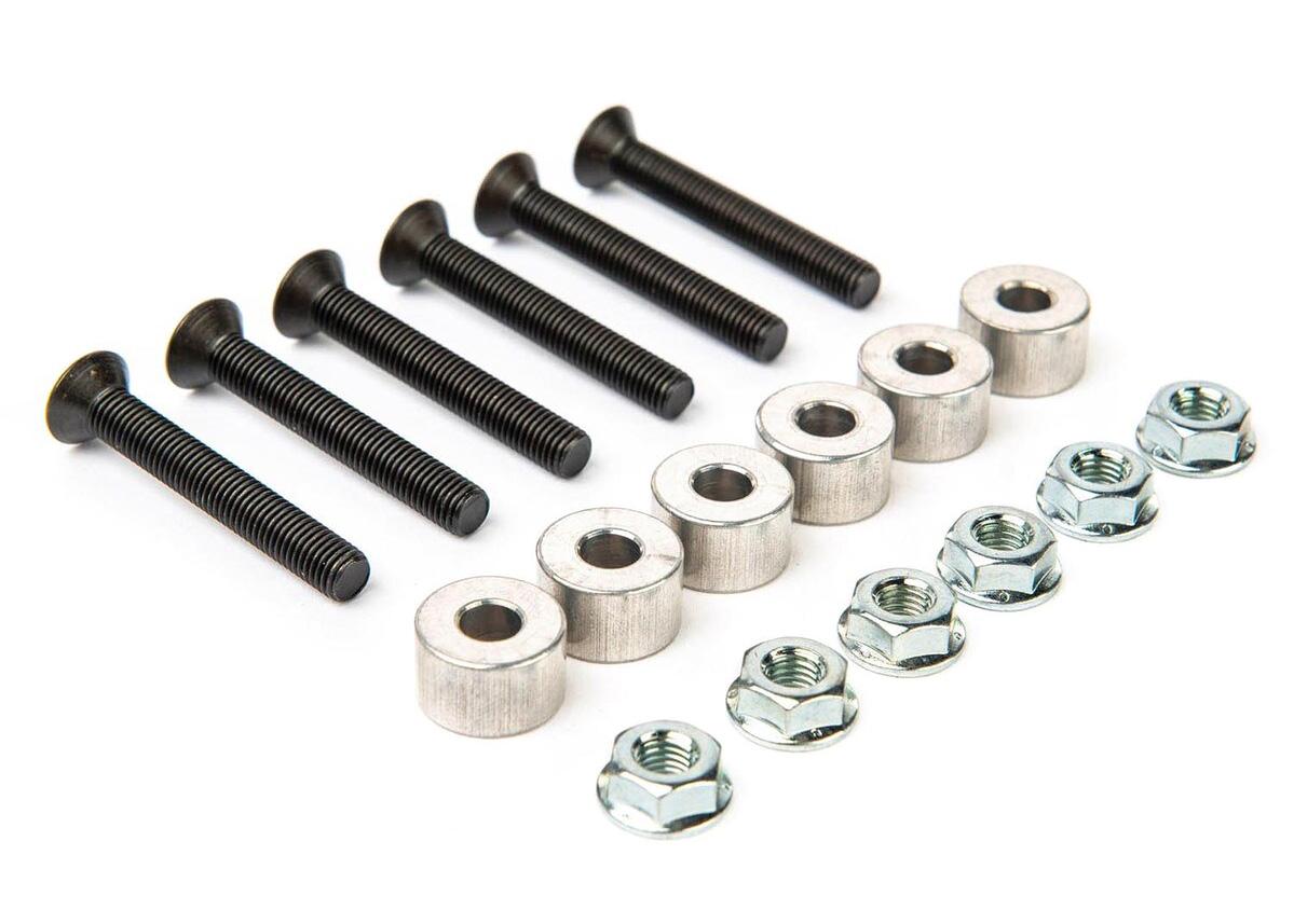 Sprocket Bolt Kit 1/4", Spacers & Flange Nuts