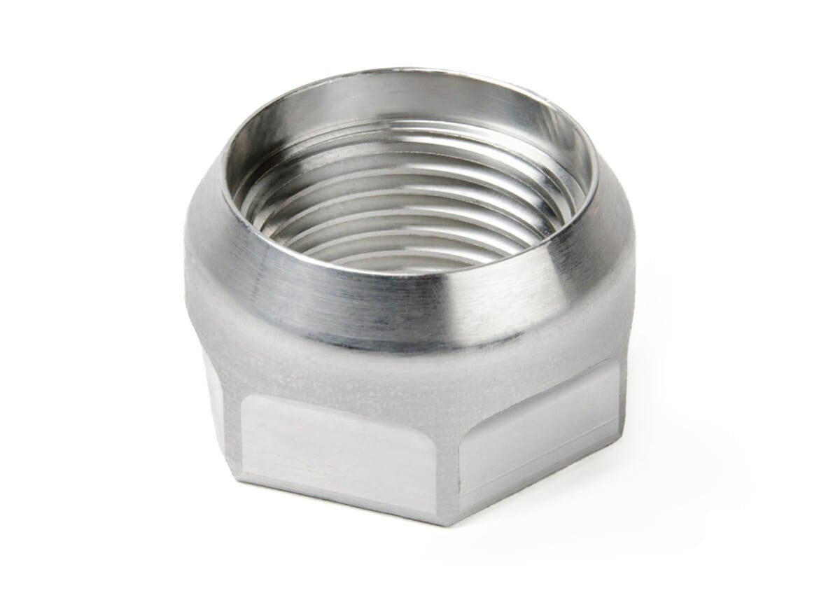 1-3/4" Axle Nut, 2" Hex, Right Hand Thread, Inverted Taper