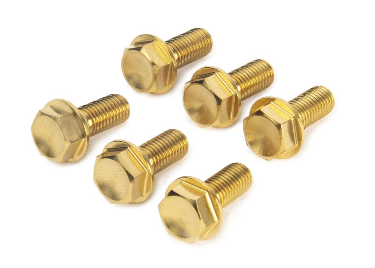 Titanium Bolt Kit, for 6 Bolt Brake Rotor 1/4" bolts