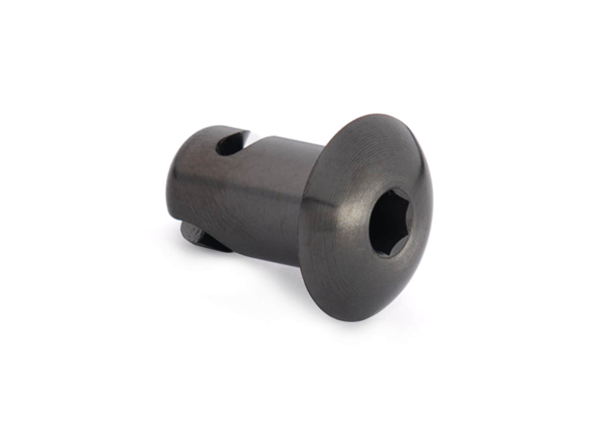 Titanium 7/16" x .500" Hex Turn Panel Fastener, Black