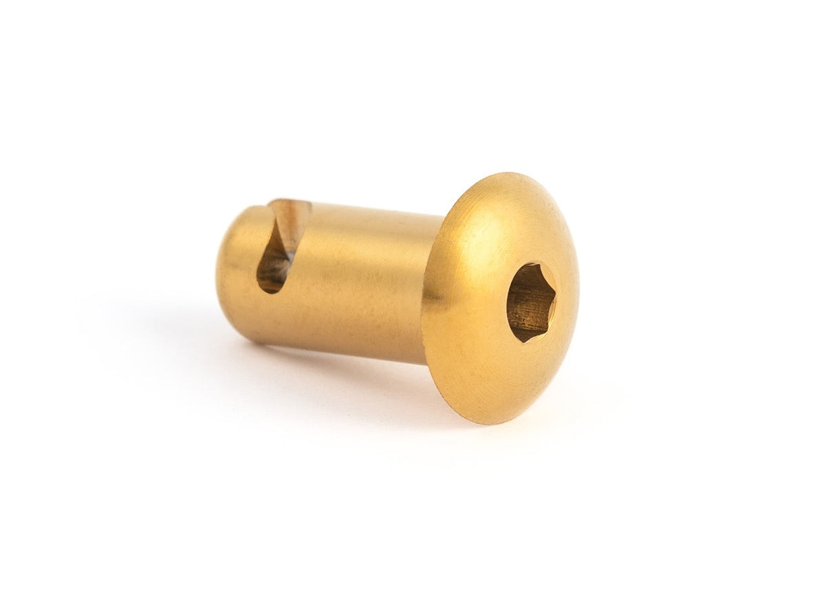 Titanium 7/16" x .650" Hex Turn Panel Fastener, Gold