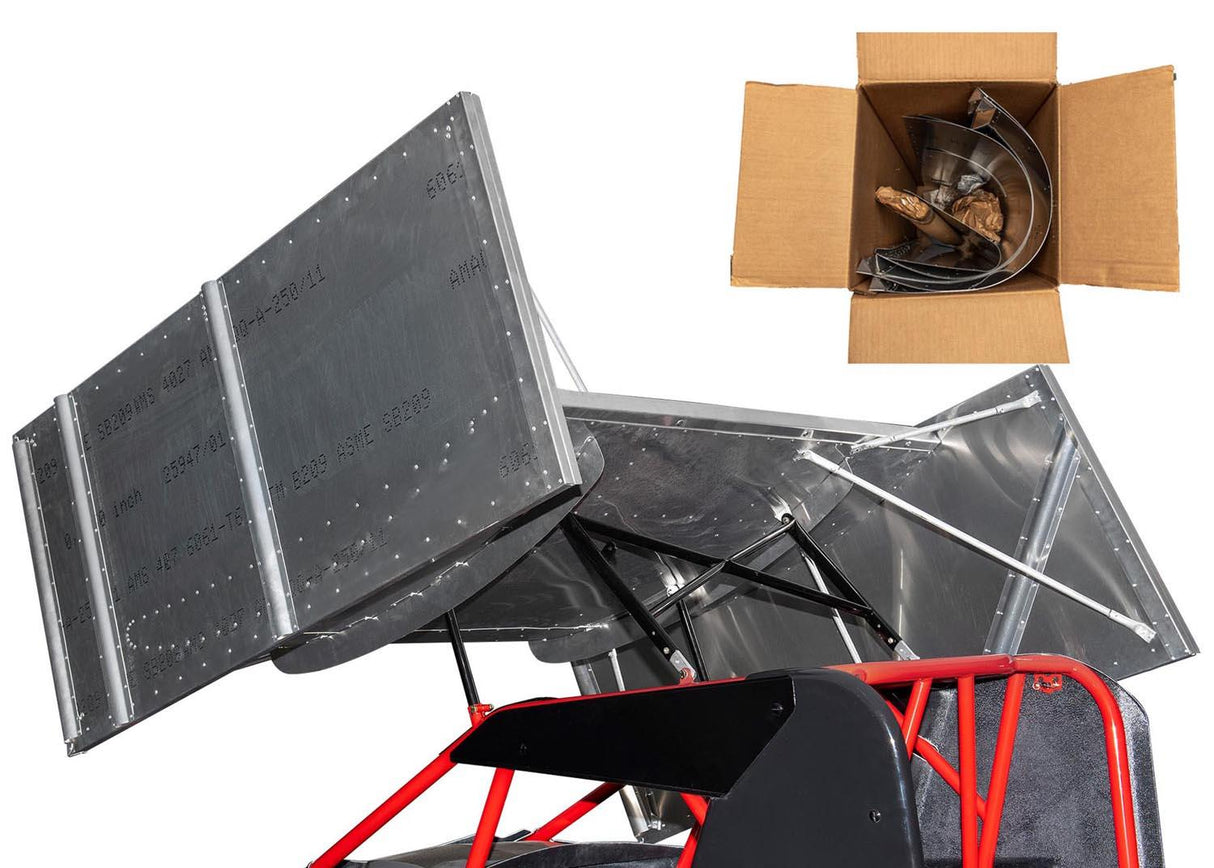 14’ Square 54" Internal Slider Wing, 25" Channel, Unassembled, Shippable