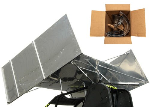 16' Square, Internal Slider 25" Channel, Unassembled, Shippable, Lightning Sprint