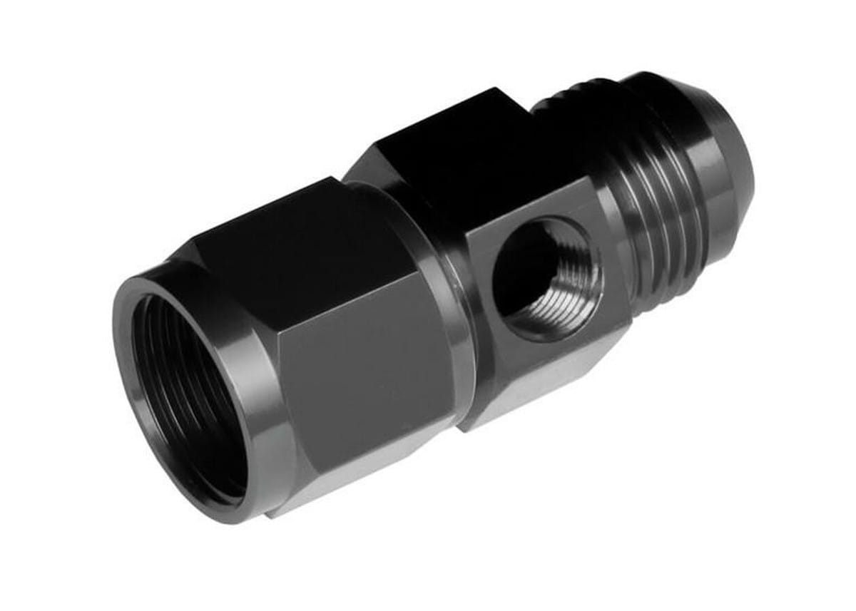 8AN Male to 8AN Female AN with 1/8" NPT Port