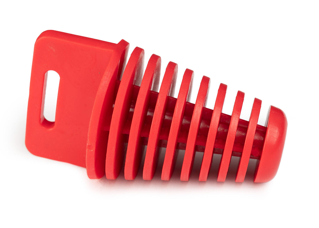Red Muffler Plug