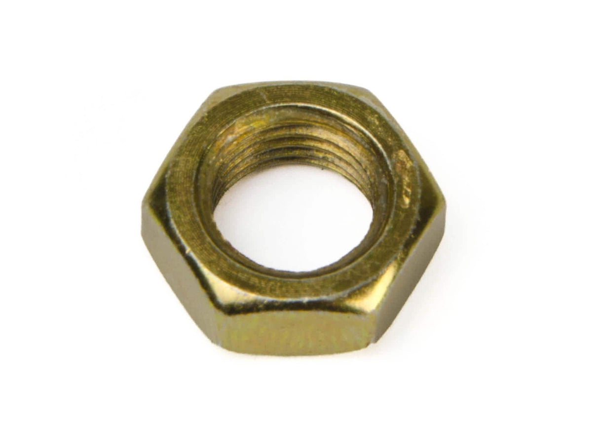 3/8" Left Hand Jam Nut, Plated Steel