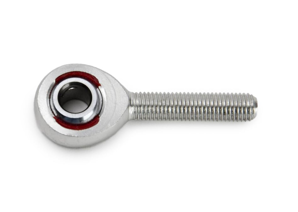 1/4" Male Rod End, Aluminum, Male Right