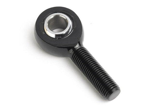 Aluminum 7/16" Male Left Rod End, Black