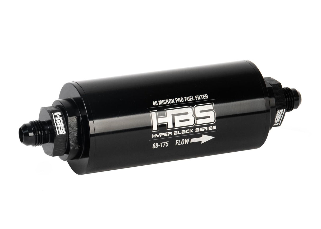 40 Micron Short Fuel Filter -6AN for Gasoline