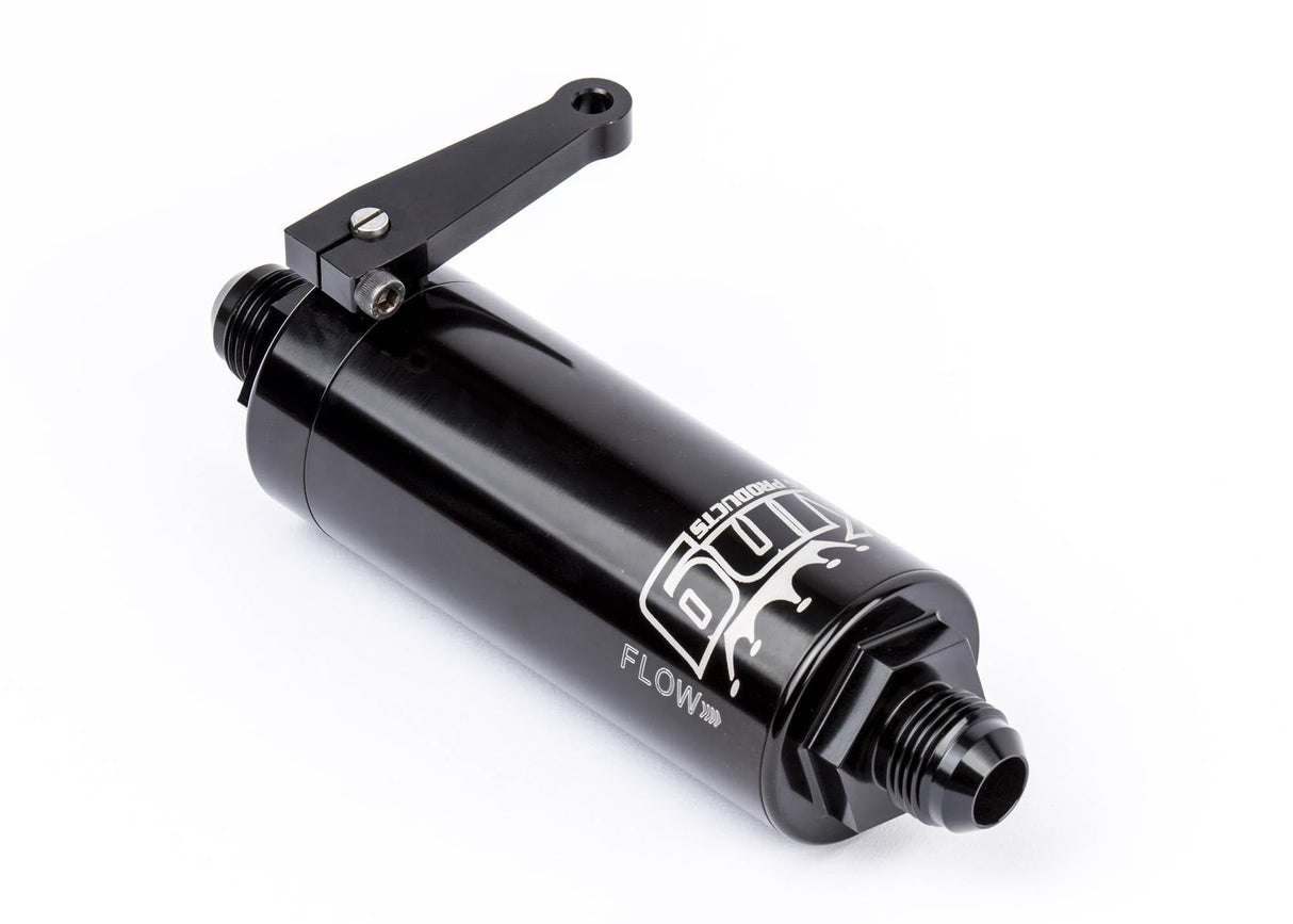 100 Micron King Fuel Filter with Ball Shut Off Valve -10AN